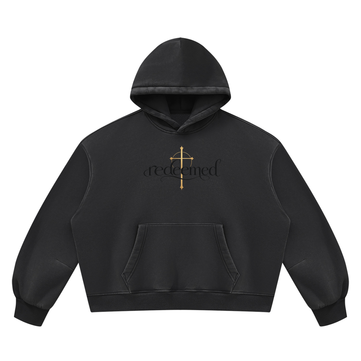 Unisex Vintage Wash Boxy Fleece Hoodie