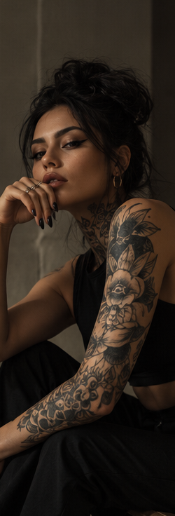 UNVEILED edgy tattooed editorial fashion imagery